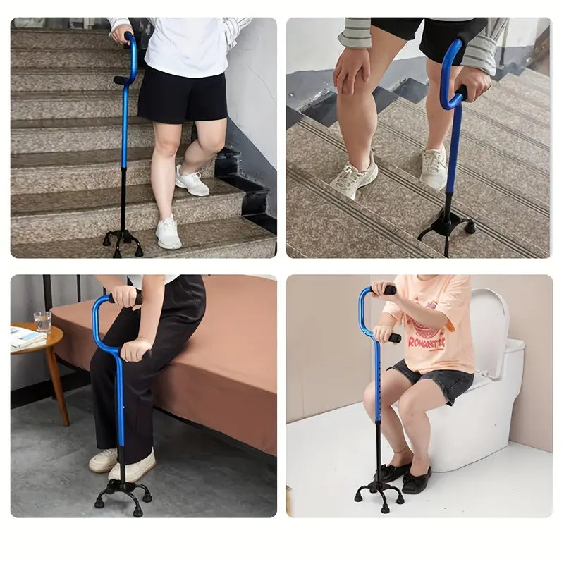 Bastón Ergonómico Premium 4 Puntas